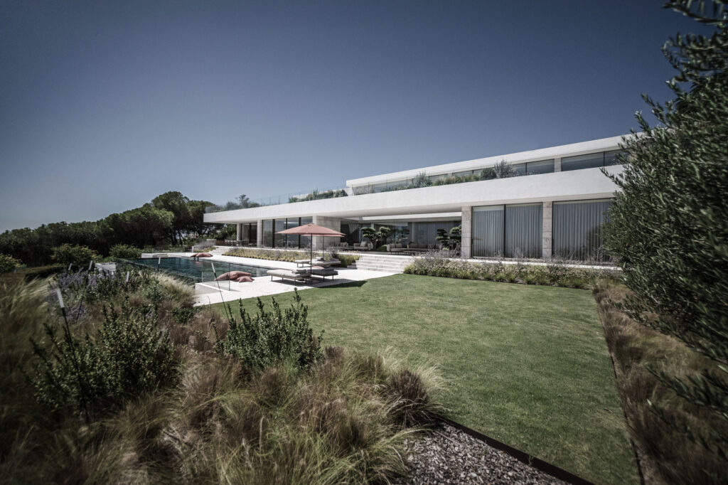 Unique architectural concept by ARK Architects showcasing the harmony between luxury living and natural surroundings.