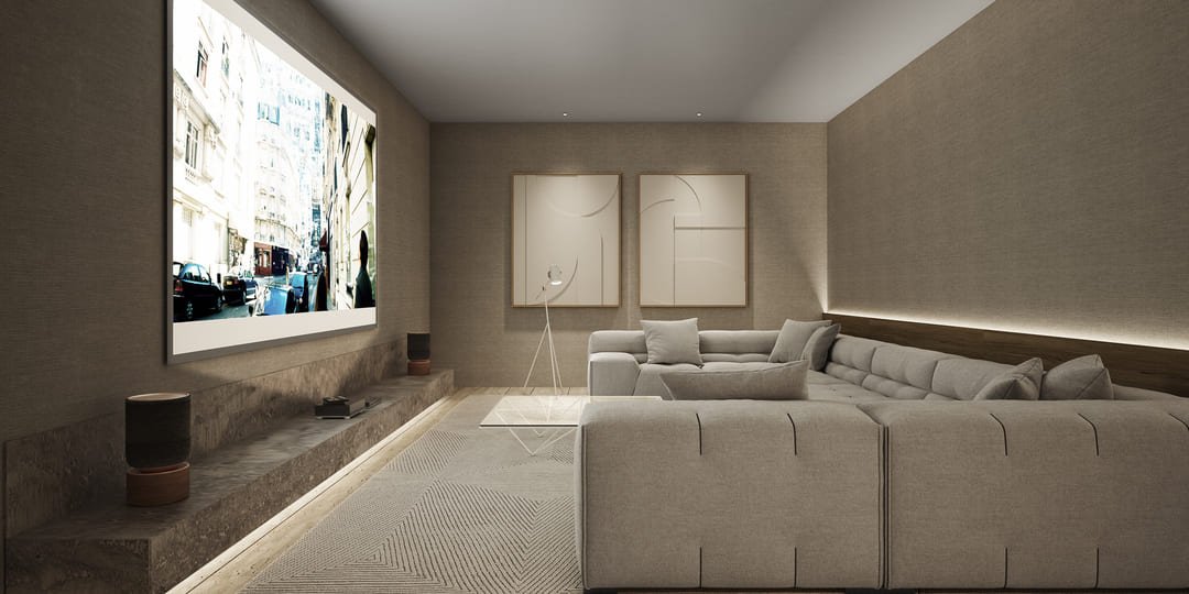 interior decoration for a private cinema rooms
