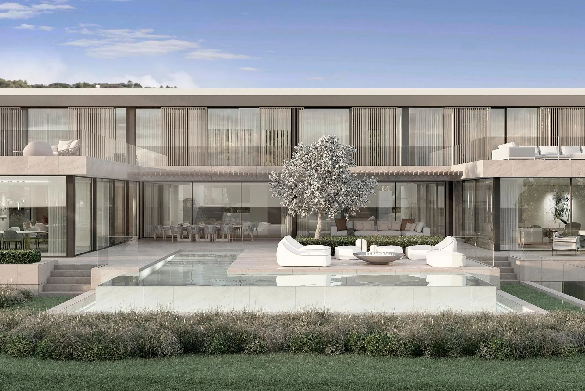 Manuel Ruiz Moriche's vision of sustainable luxury integrated into the natural landscape.