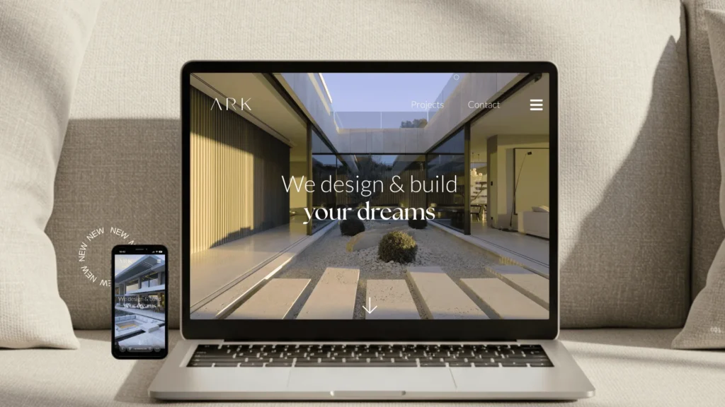 windup web development for ark architects