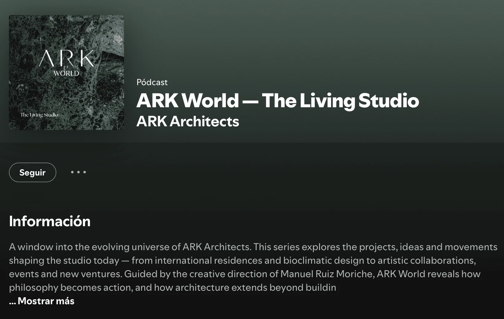 ark podcast bioarchitecture design thinking manuel ruiz moriche
