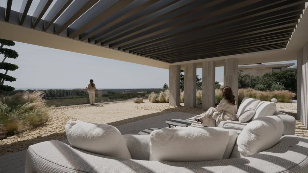 relaxing terrace at villa enso villa